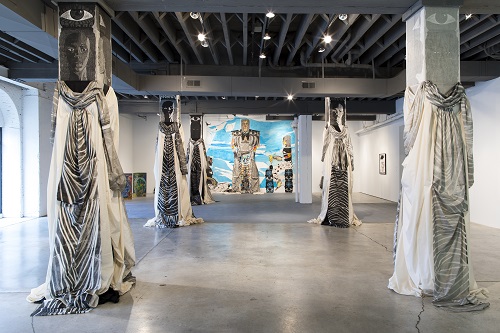 Paula Wilson: The Backward Glance at the Bemis Center for Contemporary Arts, Omaha, NE // installation view // Courtesy Bemis Center for Contemporary Arts. Photo: Colin Conces // 2017