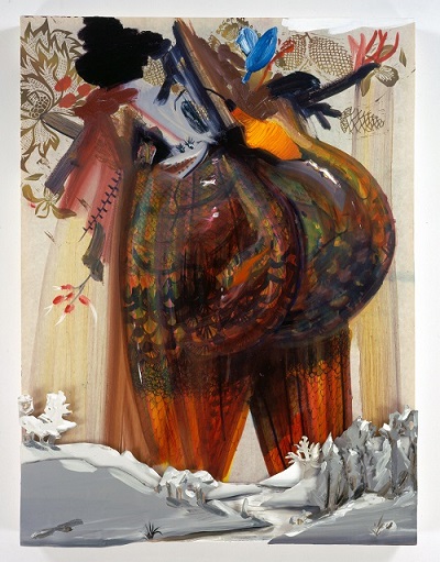 alt="Paula Wilson painting of giant ass"